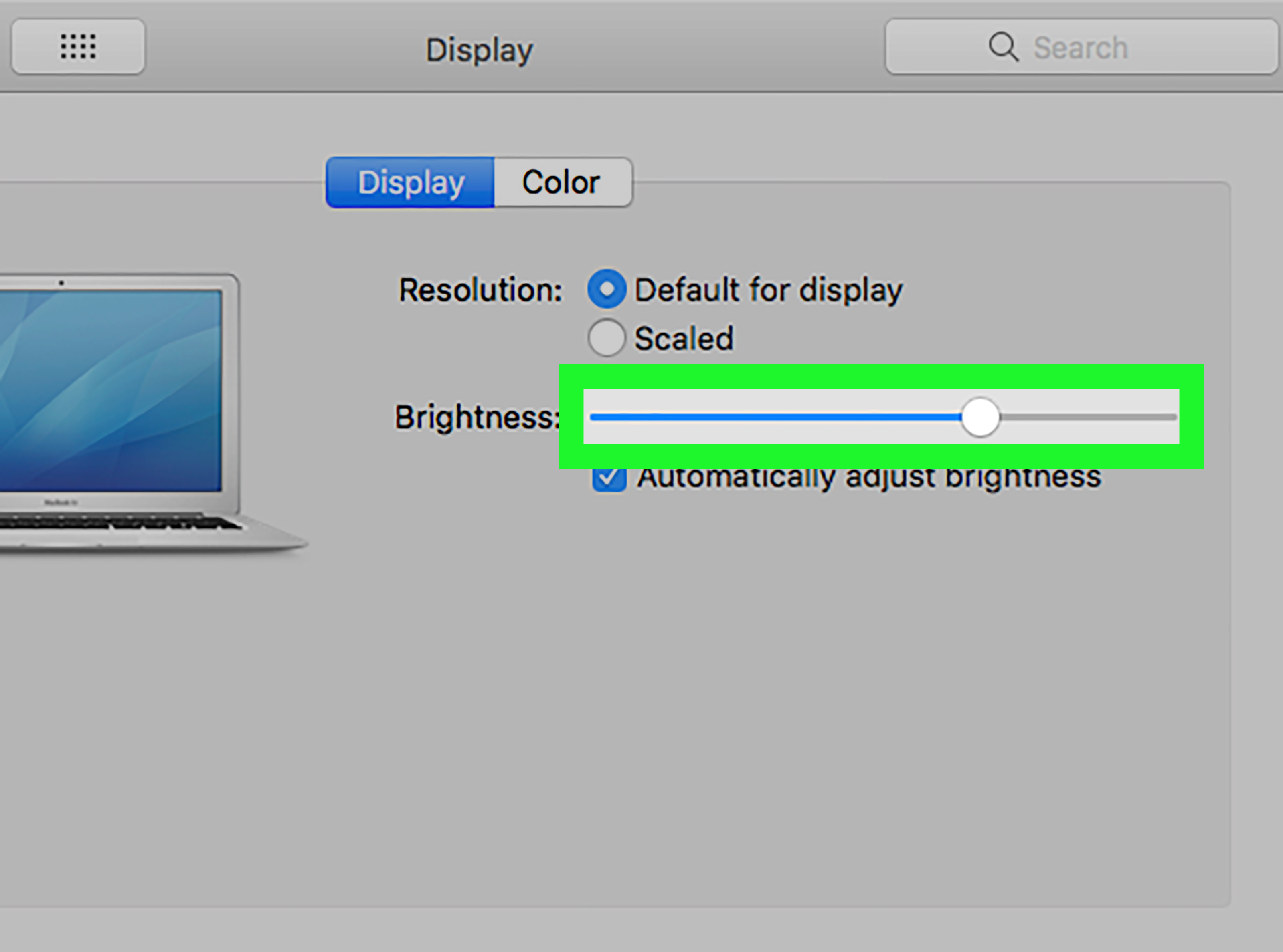 Adjust Screen Brightness Mac App